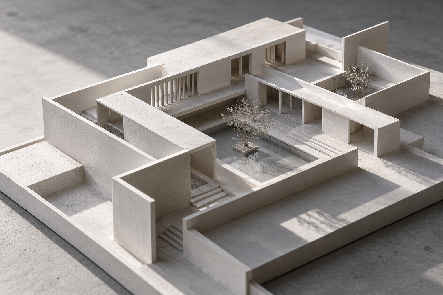 Diseño arquitectónico: estudio de volúmenes y relaciones espaciales